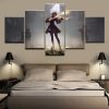 22576-NF NieR Automata YoRHa 2B Playing Violin Gaming - 5 Panel Canvas Art Wall Decor