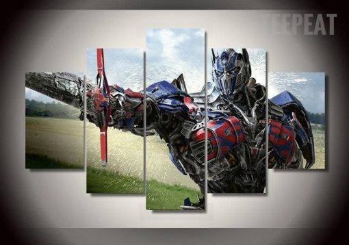 23360-NF Optimus Prime Transformers Movie - 5 Panel Canvas Art Wall Decor
