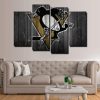 22407-NF Pittsburgh Penguins Sport 4 Pieces - 4 Panel Canvas Art Wall Decor