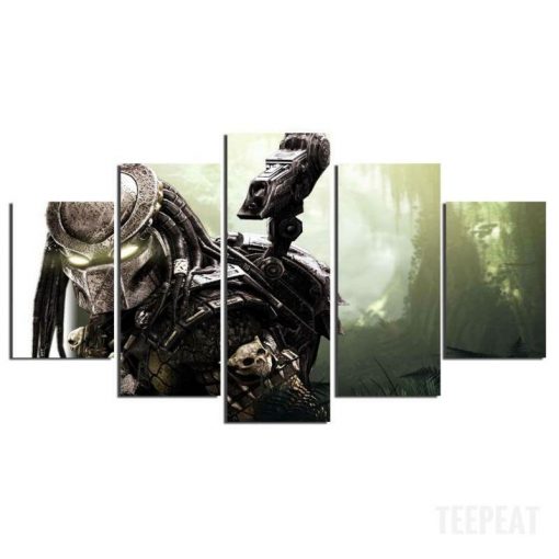 22708-NF Predator Movie - 5 Panel Canvas Art Wall Decor