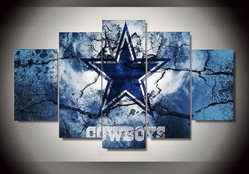 22822-NF Dallas Cowboys 4 Sport - 5 Panel Canvas Art Wall Decor