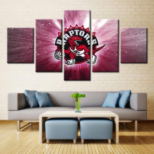 23138-NF Toronto Raptors 1 Sport - 5 Panel Canvas Art Wall Decor