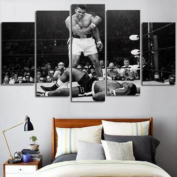 22235-NF Muhammad Ali Boxing Sport - 5 Panel Canvas Art Wall Decor