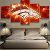 22351-NF Denver Broncos 1 Sport - 5 Panel Canvas Art Wall Decor