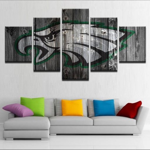 22544-NF Philadelphia Eagles Team Sport - 5 Panel Canvas Art Wall Decor