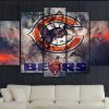 22819-NF Chicago Bears 2 Sport - 5 Panel Canvas Art Wall Decor