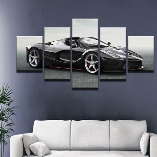 23108-NF Ferrari LaFerrari Aperta Car - 5 Panel Canvas Art Wall Decor