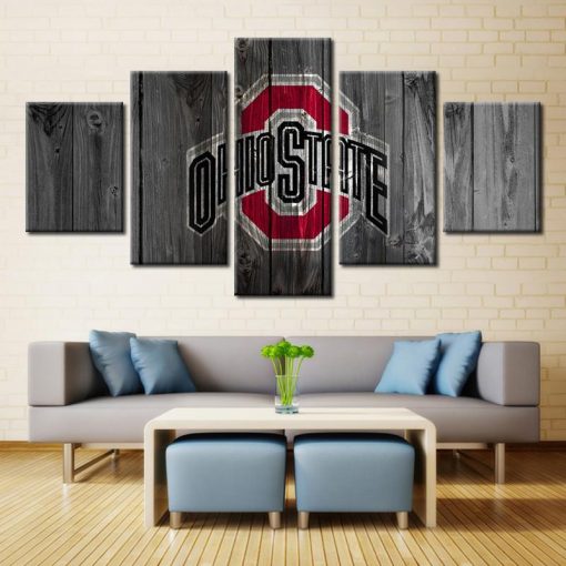 22474-NF Ohio State Buckeyes Sport - 5 Panel Canvas Art Wall Decor