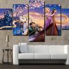 22572-NF Rapunzel Cartoon - 5 Panel Canvas Art Wall Decor