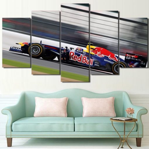 22703-NF Red Bull Formula 1 Sport - 5 Panel Canvas Art Wall Decor