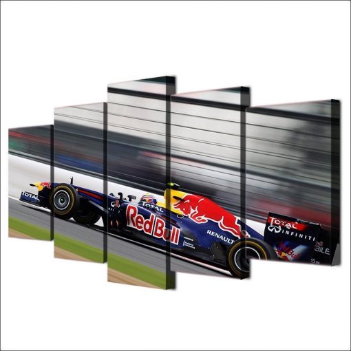 22703-NF Red Bull Formula 1 Sport - 5 Panel Canvas Art Wall Decor