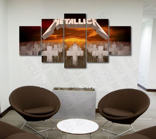 23109-NF Master of Puppets Metallica Celebrity - 5 Panel Canvas Art Wall Decor