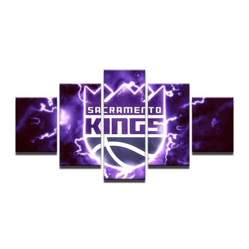 23328-NF Sacramento Kings NBA Basketball - 5 Panel Canvas Art Wall Decor