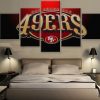 22336-NF San Francisco 49ers Football Team Football - 5 Panel Canvas Art Wall Decor