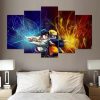 22919-NF Sasuke & Naruto Movie - 5 Panel Canvas Art Wall Decor