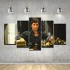 22389-NF Scarface Tony Montana’s Back Movie - 5 Panel Canvas Art Wall Decor