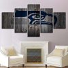 22488-NF Seattle Seahawks Football - 5 Panel Canvas Art Wall Decor