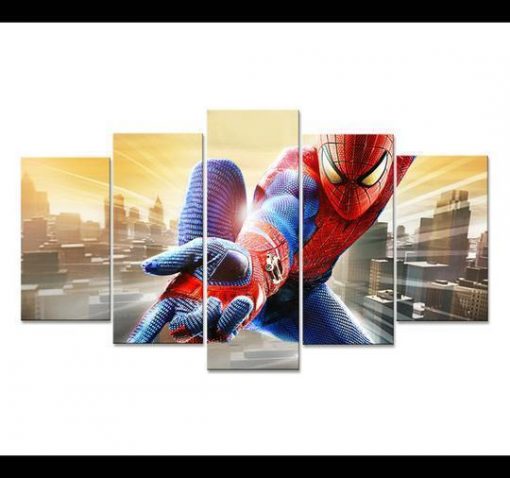 22913-NF Spiderman DC - 5 Panel Canvas Art Wall Decor