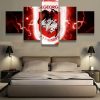 23306-NF St George Illawarra Dragons NRL Football - 5 Panel Canvas Art Wall Decor