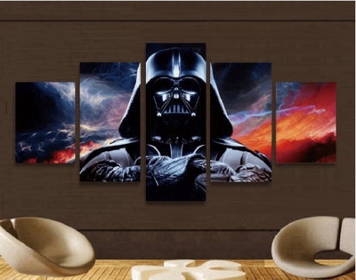 22908-NF Star Wars Darth Vader 8 Movie - 5 Panel Canvas Art Wall Decor
