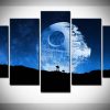 22693-NF Star Wars Death Star At-at Movie - 5 Panel Canvas Art Wall Decor