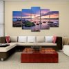 23276-NF Sydney Harbour Australia Nature - 5 Panel Canvas Art Wall Decor