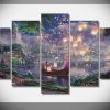 22485-NF Tangled Poster - 5 Panel Canvas Art Wall Decor