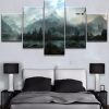 22678-NF The Elder Scrolls Background Poster 1 Gaming - 5 Panel Canvas Art Wall Decor