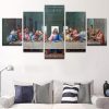 23267-NF The Last Dinner Religion - 5 Panel Canvas Art Wall Decor