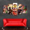 22680-NF The Lego Movie Characters 1 Cartoon - 5 Panel Canvas Art Wall Decor