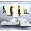 22676-NF Tim Burton World Cartoon - 5 Panel Canvas Art Wall Decor