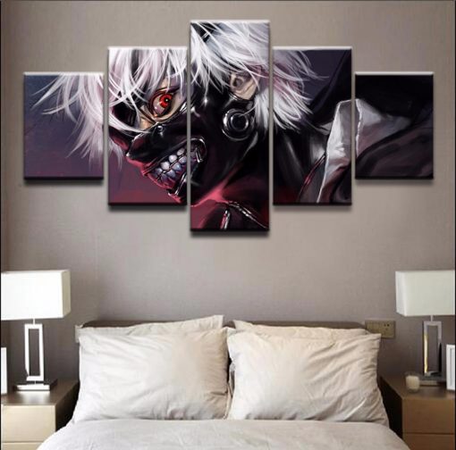 23252-NF Tokyo Ghoul Ken Kaneki 6 Anime - 5 Panel Canvas Art Wall Decor