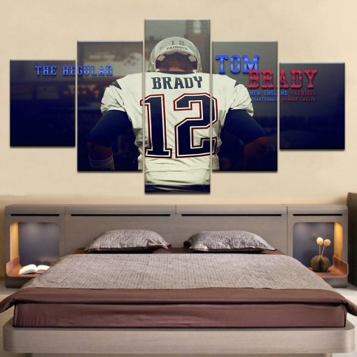 22880-NF Tom Brady Sport - 5 Panel Canvas Art Wall Decor