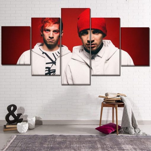 22672-NF Twenty One Pilots 11 Celebrity - 5 Panel Canvas Art Wall Decor