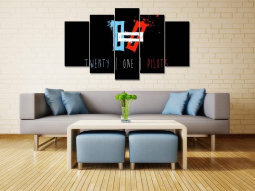 23248-NF Twenty One Pilots 12 Celebrity - 5 Panel Canvas Art Wall Decor