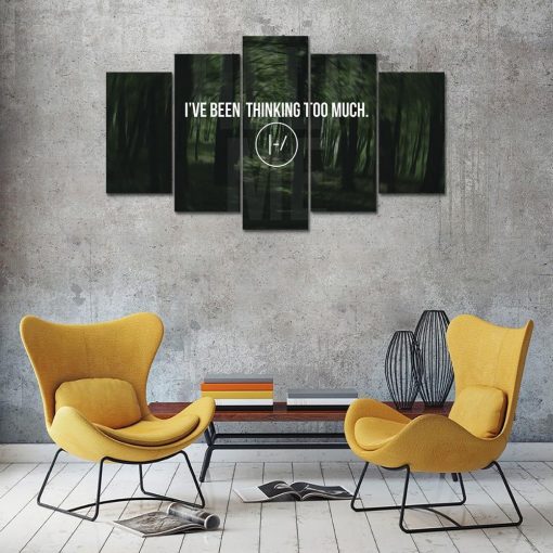 22673-NF Twenty One Pilots 13 Celebrity - 5 Panel Canvas Art Wall Decor