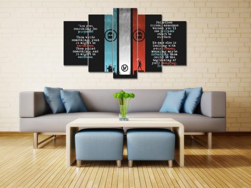 22671-NF Twenty One Pilots 16 Celebrity - 5 Panel Canvas Art Wall Decor