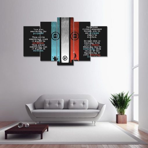 22671-NF Twenty One Pilots 16 Celebrity - 5 Panel Canvas Art Wall Decor