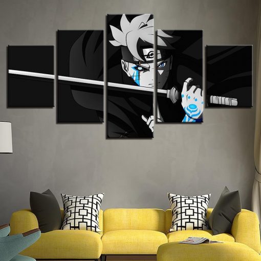 22872-NF Uzumaki Naruto Anime - 5 Panel Canvas Art Wall Decor
