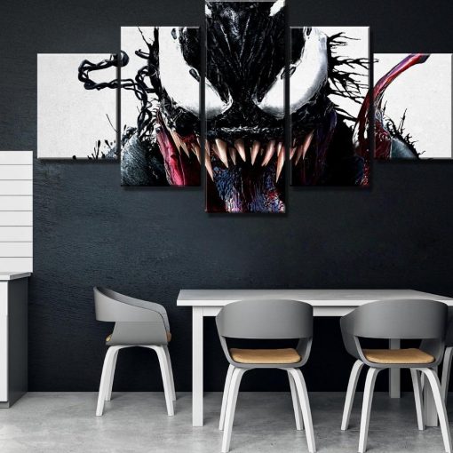 23242-NF Venom 9 Movie - 5 Panel Canvas Art Wall Decor