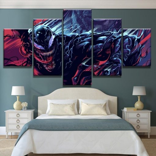 22870-NF Venom Movie - 5 Panel Canvas Art Wall Decor