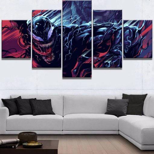 22870-NF Venom Movie - 5 Panel Canvas Art Wall Decor