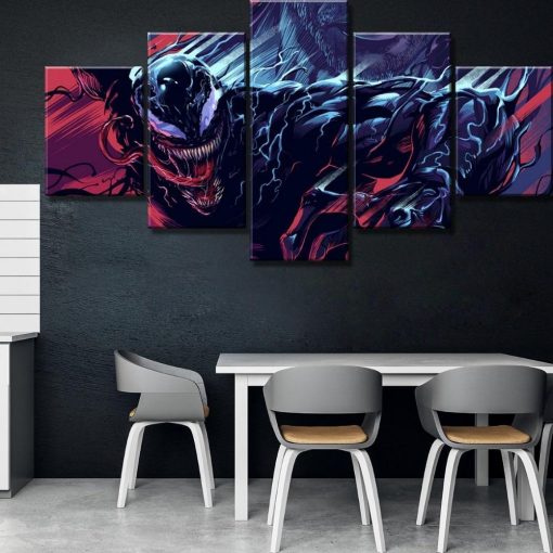 22870-NF Venom Movie - 5 Panel Canvas Art Wall Decor