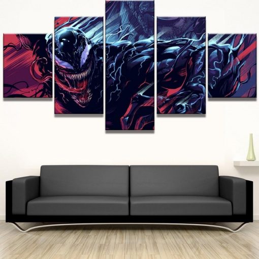 22870-NF Venom Movie - 5 Panel Canvas Art Wall Decor