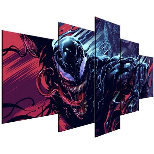 22870-NF Venom Movie - 5 Panel Canvas Art Wall Decor