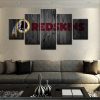 22281-NF Washington Redskins Logo Football - 5 Panel Canvas Art Wall Decor