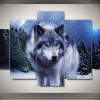 23228-NF Wolf Wolves Animal - 5 Panel Canvas Art Wall Decor